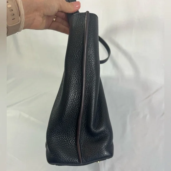 RADLEY London Museum Street Tote Bag Black Pebbled Leather Footed